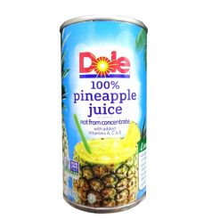 Dole Pineapple Juice 6oz 100%-wholesale