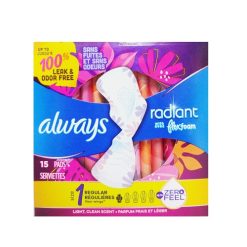 Always Maxi Pads 15ct Radiant Reg-wholesale