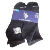 Mens Socks Crew 20pk 6-12 Black-wholesale
