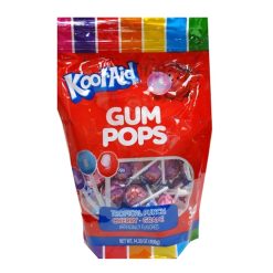 Kool-Aid Gum Pops 34ct Asst 14.39oz Bag-wholesale