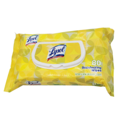 Lysol Disinfec Wipes 80ct Lemon & Li-wholesale