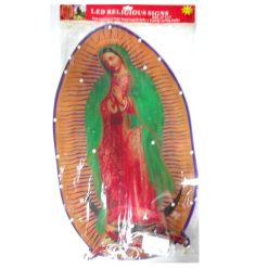 Religious Signs LED Guadalupe 22X13in-wholesale