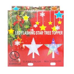 X-Mas Star Tree Topper LED Clear-wholesale