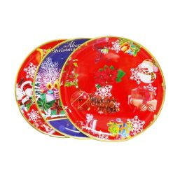 X-Mas Tray 11½ Round Asst-wholesale