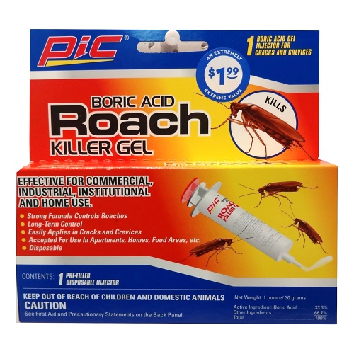 Pic Boric Acid Roach Killer Gel 1ct-wholesale