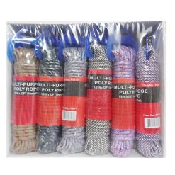 Poly Rope 1-8 X 33ft Asst Clrs-wholesale