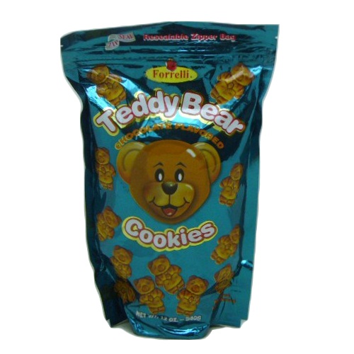 Forrelli Teddy Bear Choc Cookies 12oz-wholesale