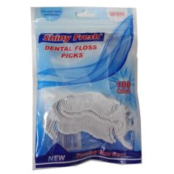 Shiny Fresh Dental Floss Picks 100ct Bag-wholesale