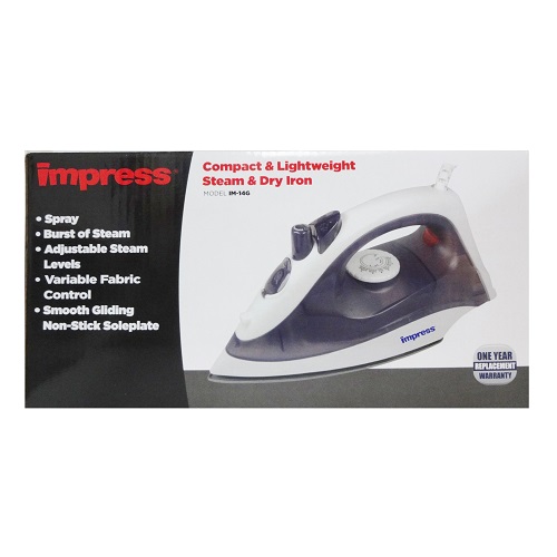 Impress Steam & Dry Iron 1200wtts-wholesale Impress Steam & Dry Iron 1200wtts-wholesale