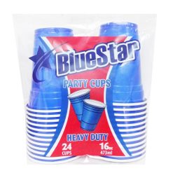 Blue Star 16oz Cups Blue 24ct-wholesale