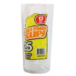 Plastic Cups 9oz 25ct White-wholesale