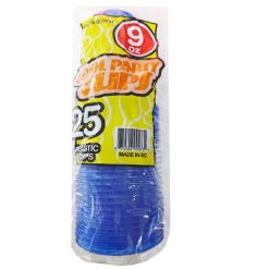 Plastic Cups 9oz 25ct Blue-wholesale