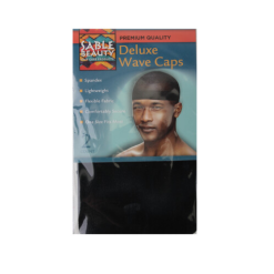 Deluxe Wave Caps 2pc Black-wholesale