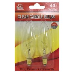 Candle Bulbs 40W Clear Base E12-wholesale