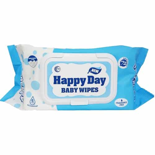 Happy Day Baby Wipes 72ct Blue-wholesale